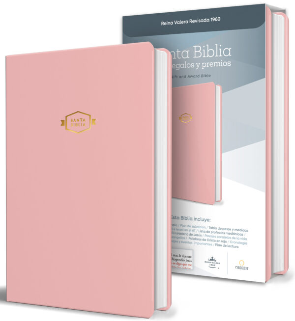 Biblia RVR 1960 para regalos y premios, rosada